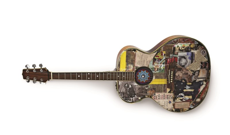 Guitare de Richard Séguin, vers 1980. Photo : Musée McCord.