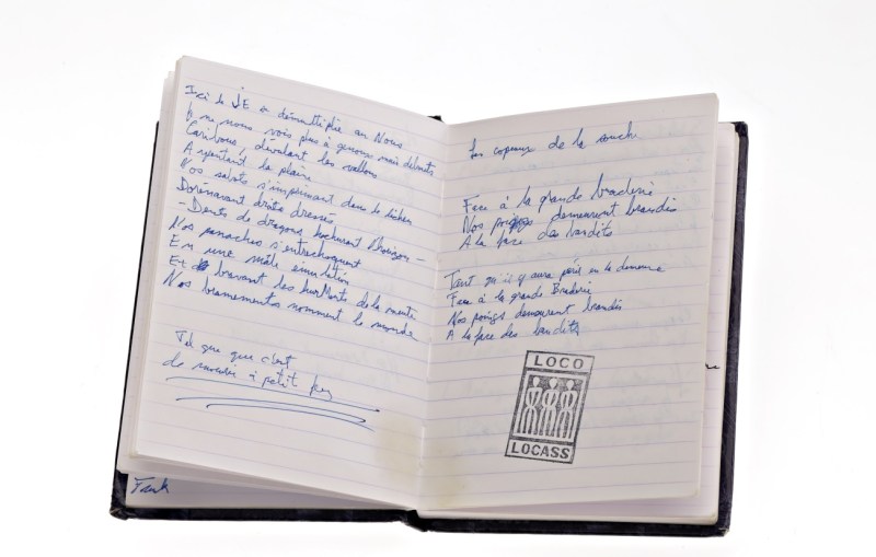 Manuscrit Les Géants, de Loco Locass, 2003. Photo : Musée McCord.